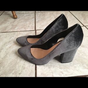 Mossimo Velvet Block Heels